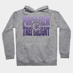 Purple Palm Tree Delight Hoodie